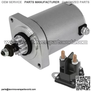 12V Starter with Relay Solenoid for John Deere X350 X350R X354 X360 X370 X380
