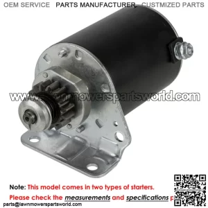 Starter fits John Deere X135R X140 X146R X155R X165 MIA13038 ( 12V CCW 15Teeth )