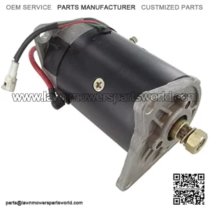 12 Volt, 15 Amps 15420N Replacement Starter Generator Compatible with/Replacement for John Deere Gator TX Turf UTV GSB107-06F, AM125672 4.449in OD, 0.669in Shaft OD, 8.717in Length