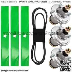 Deck Rebuild Kit for 52 inch MZ 5225 C Zero Turn Mower Blade Spindle Belt