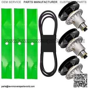 Deck Rebuild Kit for 48 inch LHP4818KC LHP4821KA LHP4820KC Lazer Z HP Zero Turn Mowers Blade Spindle Belt