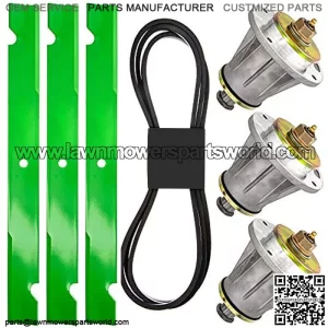 Deck Rebuild Kit for 72 inch LZ 7230 Zero Turn Mowers Blade Spindle Belt