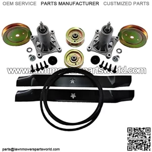 Deck Rebuild Kit Replaces Blades Pulley Spindles Belt 187292 129861 134149 173438 532144959 144959