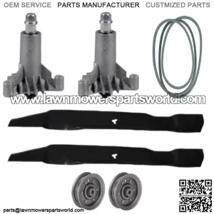 53213149 42" Mower Deck Rebuild Kit Fits Husqvarna YTH150 YT150 Spindles Pulleys