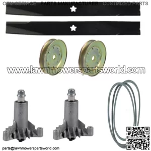 38" Deck Rebuild Kit Fits Sears/Craftsman Fits Husqvarna Spindles Blades Pulleys