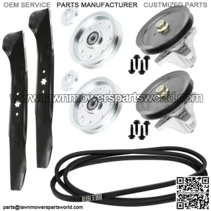 46" Deck Spindles Blade Belt Pulley Kit for Cub Cadet LTX1046 LTX1045 YT946KH