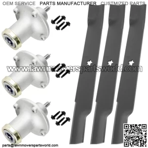 61" Deck Spindle Blade Rebuild Kit for Husqvarna MZ6128 FD61M 61" Deck