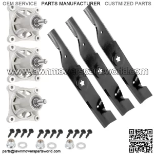 48" Deck Spindle and Blade Rebuild Kit for Craftsman GT5000 48" Deck Lawn Mower