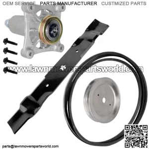 Deck Blade Spindle Belt Pulley Kit For Poulan Pb26H54Yt PbGT26H54 PbLGT2654