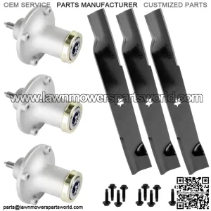 52" Spindle Blade Rebuild Kit for Husqvarna GTH2752TF GTH24V52LS GTH26V52LS