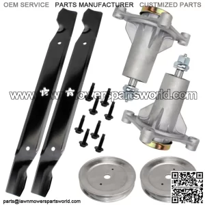 2 Spindle Pulley Blade for Husqvarna GLS2748 2754 CT126 153 154 CTH126 163T