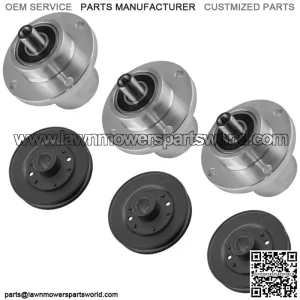 Deck Spindle w/Pulley for Bad Boy MZ Magnum 48" 2010-2011 2013-17 2019-23 3x