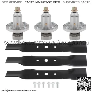 Deck Spindle Blade Kit Fits John Deere L120 L130 GY20785 GY20050