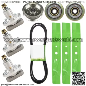 Deck Rebuild Kit for Blade Spindle Idler Screw 48 Inch Deck John Deere L120 L130