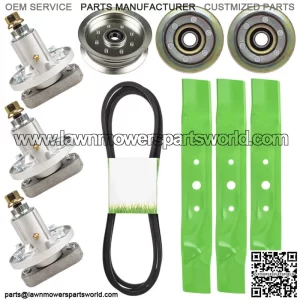 Deck Kit for Blade Spindle Idler Screw Set 48 Inch Deck John Deere L120 L130