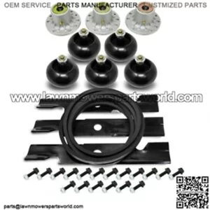 Spindle Belt Blade Deck Wheel Kit for Exmark Turf Tracer 48 Inch 107-4065 413093