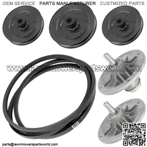 Deck Spindle w/ Pulley & Belt for Toro 71208 71217 71220 71223 71198 71242 38"