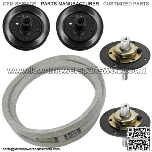 717-0906 717-0906A 917-0906 Deck Spindle W/Pulley & Belt For Ryobi