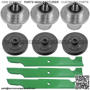 Deck Spindle w/ Pulley Blade for Bad Boy ZT Avenger 54" 2020-2024 / 033-4890-00