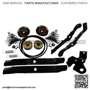 Mower Deck Rebuild Kit Brake Idler Arms Springs Spindles Pulleys Bel