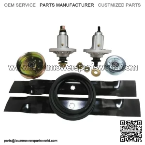 42" Mower Deck Rebuild Kit Fits JD LA115 100 Series Spindles Blades