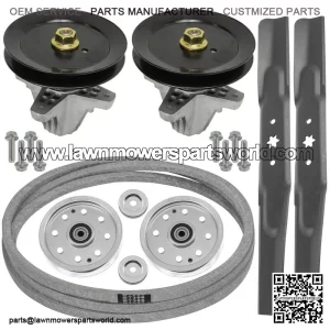 42" Deck Spindle Blade Belt Pulley Rebuild Kit for Cub Cadet LTX1040 42" Deck