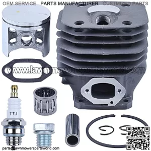 48mm Cylinder Piston Bearing Kit For Husqvarna 261 262 262XP For Chainsaw 503541171, Cylinder, Piston, Pin, Ring, Circlip, Needle Bearing, Exhaust Gasket, Spark Plug, Plug