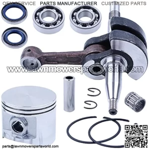 Crankshaft Seal Piston Kit For Husqvarna 365 372 XP 371 362 For Chainsaw 503748701, Crankshaft, Piston, Pin, Ring, Circlip, Needle Bearing, Oil Seals, Crank Bearing