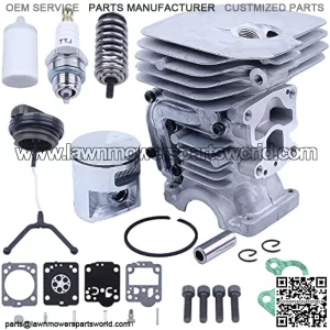 41mm Cylinder Gasket Kit 5047351-01 for Husqvarna 435 435E 440E 440 II for Chainsaw, Cylinder, Piston, Ring, Pin, Circlip, Cylinder Bolt, Fuel Cap, Fuel Filter, Spark Plug