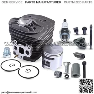 51mm Cylinder Piston Kit For Husqvarna 575 575XP 570 Chainsaw Adjuster 537254102, Cylinder Piston Kit, Spark Plug, Cylinder Plug, Needle Bearing, Chain Catcher, Chain Adjuster.