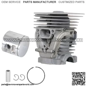 455 For Husqvarna 455E 460 Cylinder Head Piston Kit Rancher Chainsaw Pin Parts