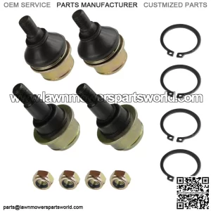 4 Front A-Arm Knuckle Lower Upper Ball Joint For John Deere Rsx860E Rsx860M