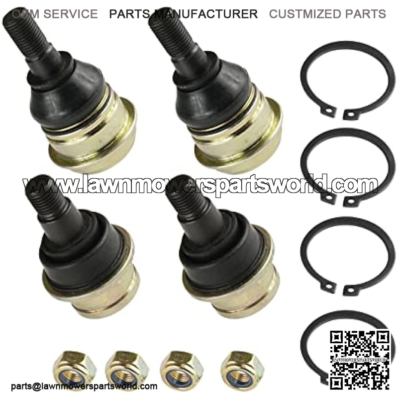 2 Front Knuckle Lower and Upper Ball Joint Compatible With John Deere Xuv Gator 855 D Diesel