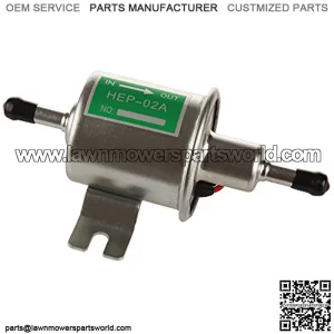 Larbi HEP-02A E8012S Low Pressure (2.5-4 PSI)12V Heavy Duty Gas Diesel Inline Electric Fuel Pump Metal Solid Petro Gasoline Diesel Engine Suitable Car Truck,Boat, Motorcycle, Carburetor, Lawn Mower