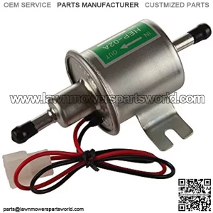 HEP-02A High Pressure (4-7 PSI )Universal 12V Heavy Duty Gas Diesel Inline Electric Fuel Pump Metal Solid Petro Gasoline or Diesel Engine Suitable Car Truck,Boat, Motorcycle, Carburetor, Lawn Mower