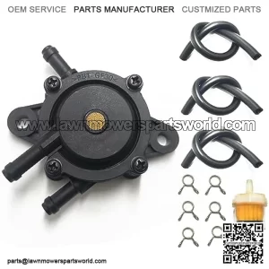 Fuel Pump with Filter and Oil Hose Compatible with Kohler 25HP-75HP Small Engine Golf Cart Lawn Mower Yamaha Honda Kawasaki JD Engine 491922 691034 692313 808492 808656