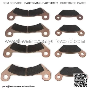 (2) Front Rear Brake Pad for A3 T Military 4x4 HPX615E HPX815E John Deere Gator