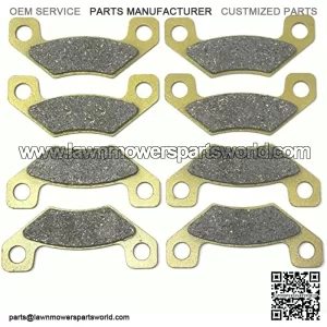 Front Rear Brake Pads Brakes for John Deere TX Gator Utility Turf 4PX Gator 9345 2004-2005 - HPX Gator 9446 2004-2008 - 4x2 4x4 Petrol Trail 2010-2011 - SN040000 2010 FA398FR MC0420