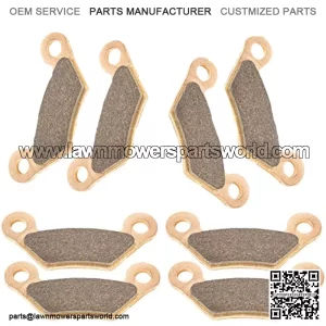 4 Front And Rear Brake Pads Compatible with John Deere 4X2 4X4 Gator Hpx Diesel After 090000