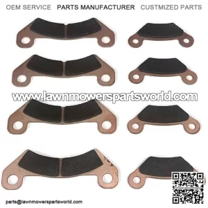 (2) Front Rear Brake Pad for A3 T Military 4x4 HPX615E HPX815E John Deere Gator