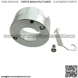 Aluminum Air Filter Adapter For Honda Clone 11Hp 13Hp GX340 GX390 Engine Go Kart For 301cc 420cc Carburetor For Go-Karts Mud Boats Racing Lawnmowers Minibikes (Silver)