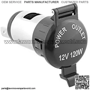 Cigarette Lighter Socket, Golden^Li Universal 12V 120W Splitter Power Adapter Plug Outlet Parts for Car Boat Tractor Motorcycle