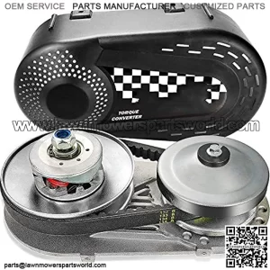Complete Torque Converter Go Kart Clutch Kit Set 3/4inch 10T #40/41 and 12T #35 Chain Replacement for 218353A Manco Comet TAV2