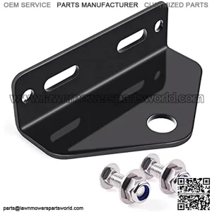 Zero Turn Lawn Mower Trailer Hitch Heavy Duty Steel, 3/16" Thick, 5" Outside Hole Centers, 3/4" Hitch Pin Hole Universal Trailer Hitch Mount