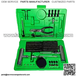 Tire Plug Repair Kit (86-Piece) Fix Punctures & Plug Flats with Ease Heavy Duty Flat Tire Puncture Repair Kit for Car, Motorcycle, ATV, UTV, RV, Trailer, Tractor, Jeep, Etc