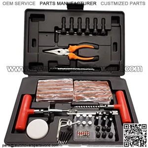 98pcsTire Repair kit Universal Tire Repair Tools is Heavy Duty Tire Repair kit for Motorcycle ATV Car Truck RV Jeep to Tire repai