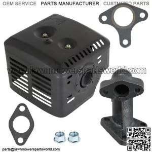 New Muffler Exhaust Fit For Honda GX340 GX390 11HP & 13HP With Manifold & Nuts