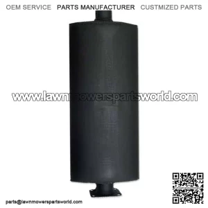 AR20449 Oval Muffler 22.75" Long 2.25" OD Fits John Deere Tractors 50 520 530