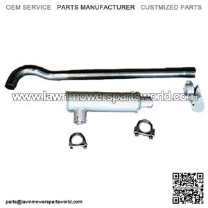Exhaust Muffler & Pipe Kit Fits Oliver 2-44 550 Super 55