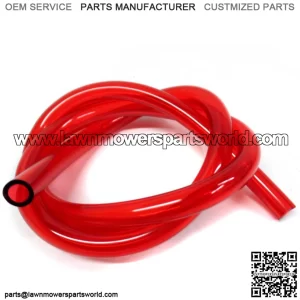 1/4" ID X 3/8" OD Fuel Line Red Mini Bike Go Kart Lawn Mower Trike Small Engine 1'